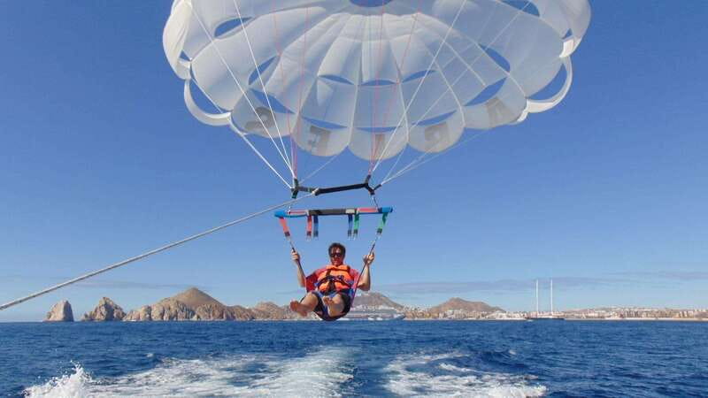 Parasailing in Cabo San Lucas - Seeing Cabo from 500 feet above the water