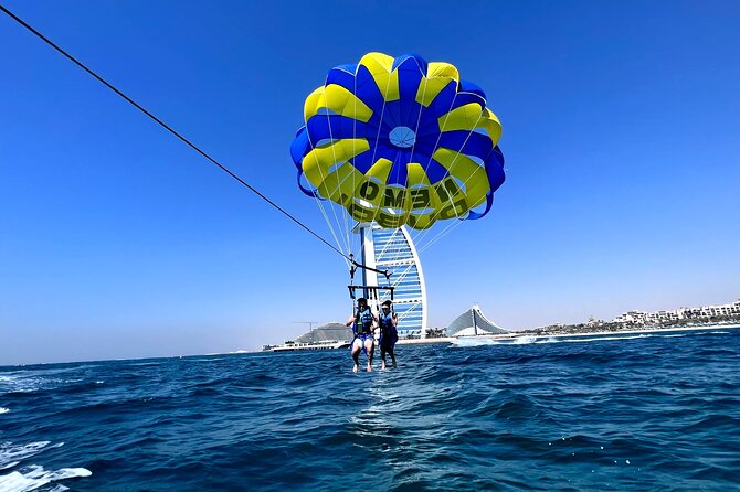 Parasailing in Dubai - Burj Al Arab View - The view: Burj Al Arab first, Dubai second