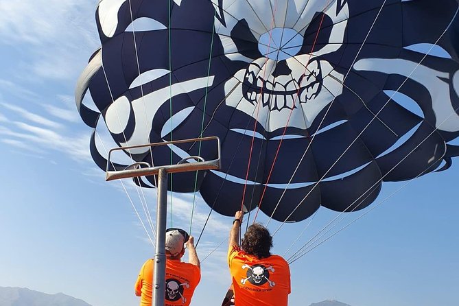 Parasailing in Fuengirola - The Highest Flights on the Costa - Flying together and the 200-kilogram rule