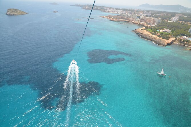 Parasailing in Ibiza with HD Video Option - Taking off from Santa Eulària des Riu