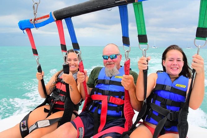 Parasailing in Key West at Smathers Beach - What You See From the Air