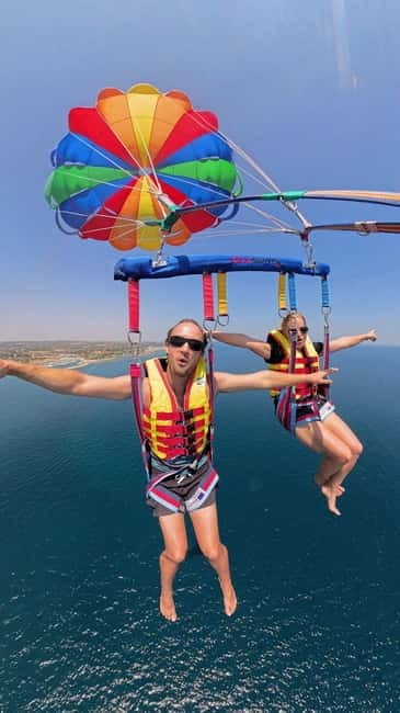 Parasailing in Polignano: A parachute adventure - The parasail flight above the Adriatic