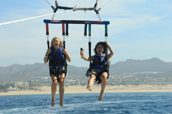 Parasailing Los Cabos Adventure - The Arch, Land’s End, and Lover’s Beach from above