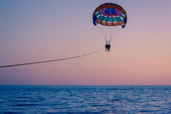 Parasailing off the coast of Sharm el Sheikh - The powerboat ride offshore