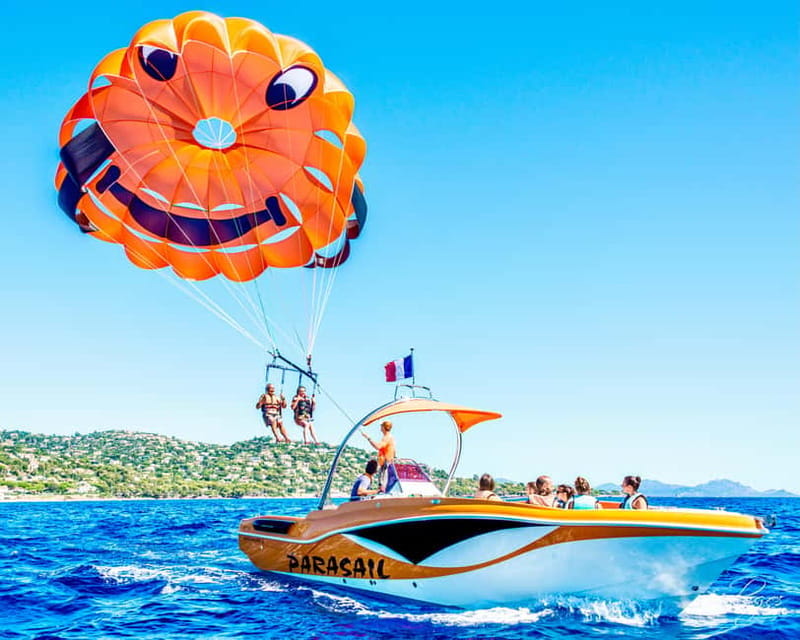 Parasailing on the French Riviera - Rising above the Bay of Cannes