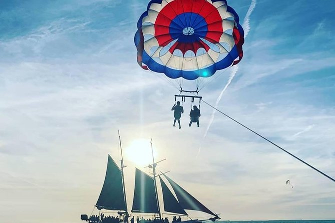 Parasailing over the Historic Key West Seaport - The boat ride across Key West Seaport