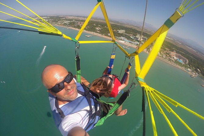 Parasailing, Snorkel Cruise & Virgen Beach from Punta Cana - Parasailing above Bávaro Beach