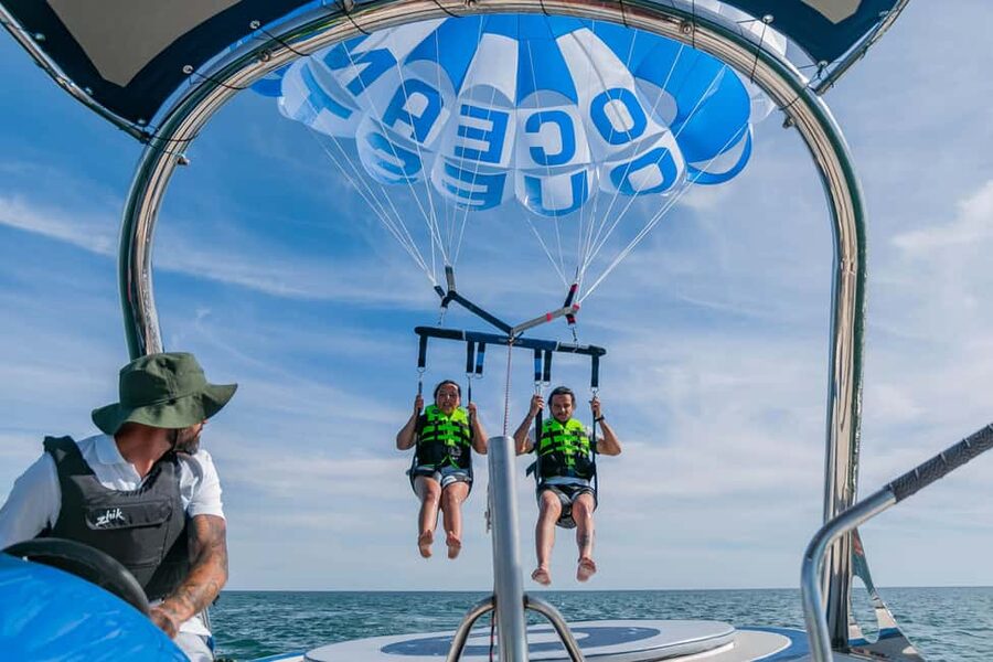 Parasailing Vilamoura - From Vilamoura Marina to the open Atlantic