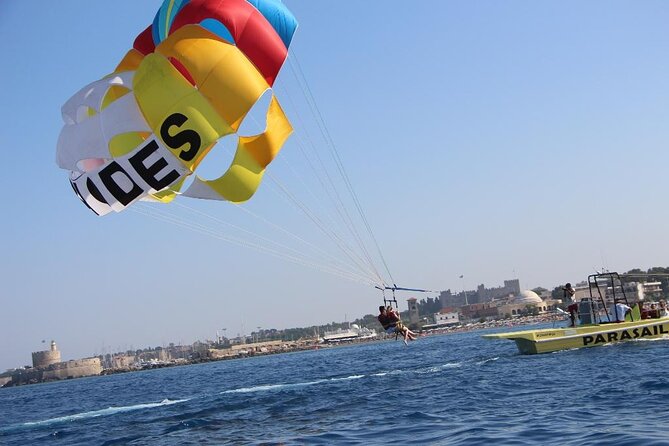 Private Parasailing at Rhodes Elli Beach - How safe and reassuring is the crew?