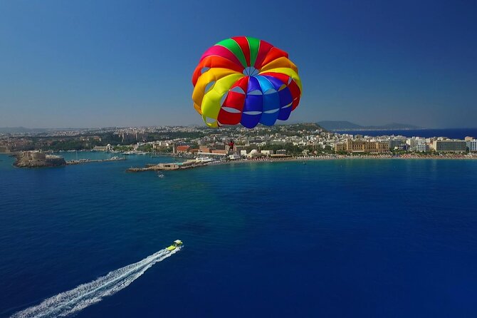 Private Parasailing at Rhodes Elli Beach - The beachside location is both strength and limitation