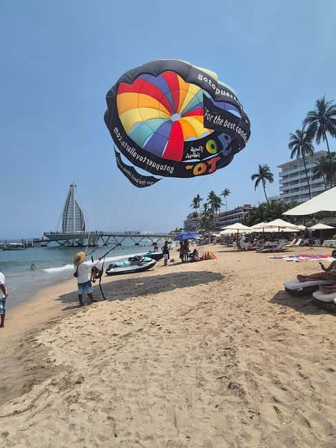 Puerto Vallarta: Private Parasailing Experience - The boat launch from Puerto Vallarta’s beach