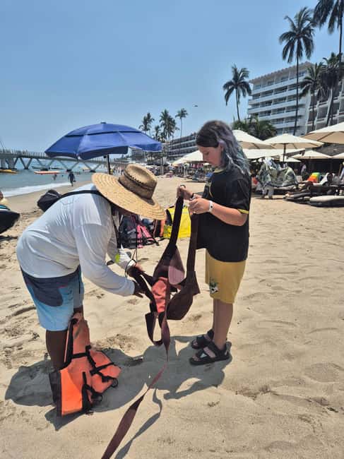 Puerto Vallarta: Private Parasailing Experience - Looking down on the bay and Romantic Zone