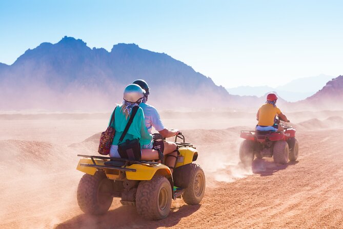 Quad Safari, Parasail, Glass Boat Experience in Sharm El Sheikh - Quad biking across multi-colored sand