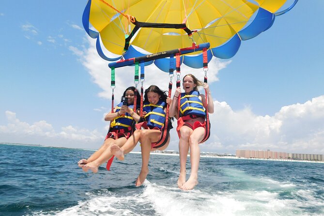 Sky High Parasailing From Marina Cafe - Destin Florida - Meeting the boat behind Marina Cafe