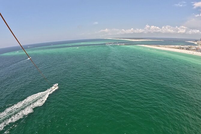 Sky High Parasailing From Marina Cafe - Destin Florida - Reaching 400 feet over Destin