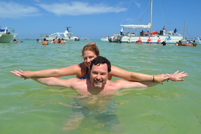 Snorkeling Catamaran Tour & Parasailing - Parasailing above the Punta Cana water