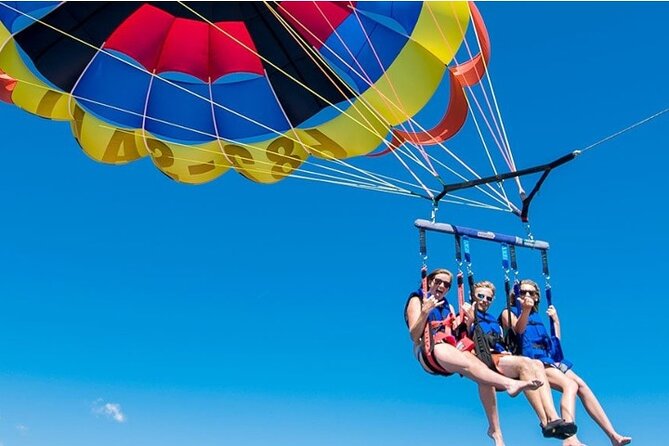 Speedboats and Parasailing Combo - Snorkeling over a coral reef