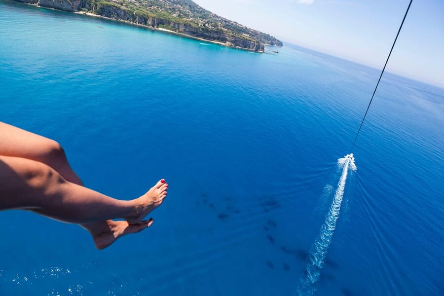 Tropea: Parasailing Experience - Safety equipment and the feel of the flight