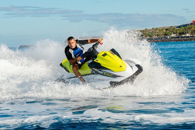 Waters Sport Package with 40 min. Jet Ski and Parasailing 1 person - Riding toward Playa San Juan